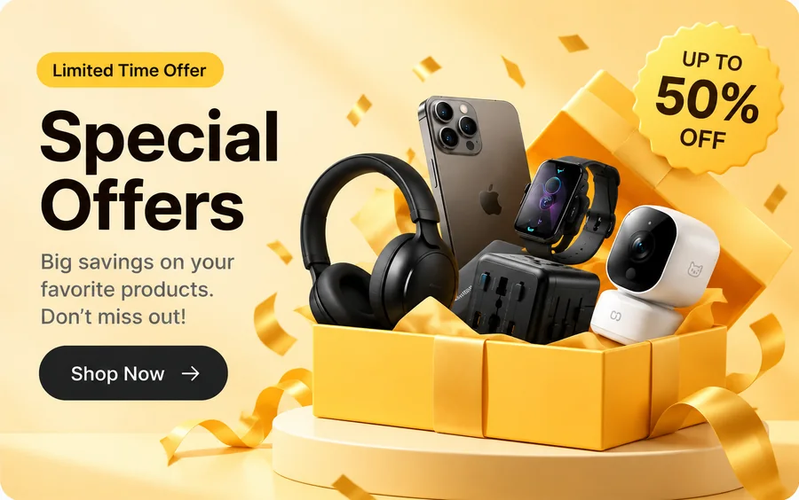 Special offers: up to 50% off. Shop now