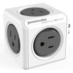 Allocacoc PowerCube Original 5 Power Outlets UK - Gray