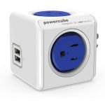 Allocacoc PowerCube Original USB 4 Power Outlets and 2 USB Ports UK - Blue