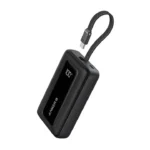 Anker Zolo Power Bank (10000mAh, 30 Watts, Built-In USB-C Cable) - Black