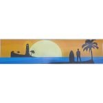 Anti-Skid Sticker Foot Mat With Cartoon for Xiaomi Electric Scooter - Sun Set