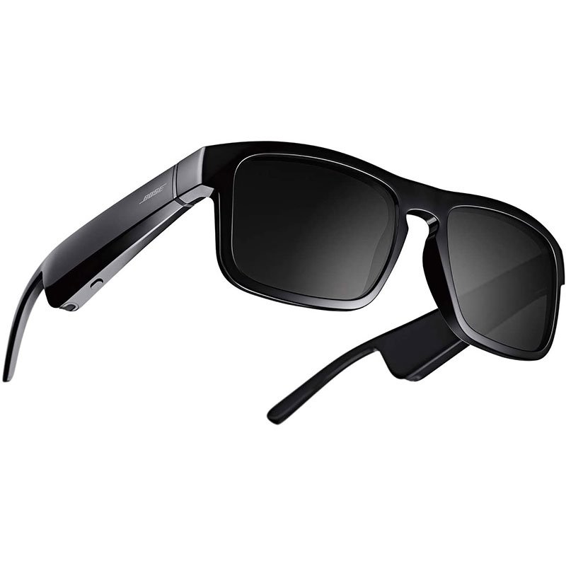 BOSE Frames Tenor Rectangular Polarized Bluetooth Sunglasses - Black