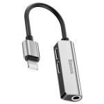 Baseus 3-in-1 iP Male to Dual iP & 3.5mm Female Adapter CALL52-S1 - Silver