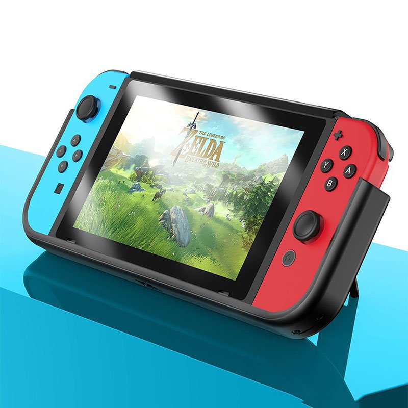 Baseus GS02 Shock Resistant Bracket Protective Case for Nintendo Switch - Black - Image 8
