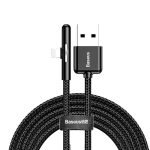 Baseus Iridescent Lamp Mobile Game Cable USB to Lightning with Nylon Braided 1.5A 2m CAL7C-B01 - Black
