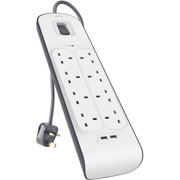 Belkin PowerStrip 2.4 AMP USB Charging 8-Outlet Surge Protection