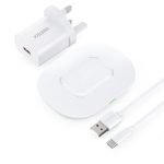 CHOETECH 15W Fast Wireless Charging Pad - White