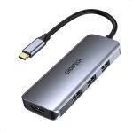 CHOETECH 7-in-1 USB-C Multifunction Adapter - Space Gray
