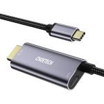 CHOETECH USB-C to HDMI+PD Cable (6ft/1.8m) XCH-M180 - Gray