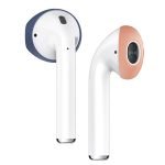 Elago AirPods Secure Fit Cover 2 Pairs - Jean Indigo + Peach