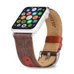 Evutec Apple Watch Leather Strap Hand Stitched 38mm & 40mm - Brigandine/Lava