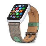 Evutec Apple Watch Leather Strap Hand Stitched 38mm & 40mm - Chroma/Sage