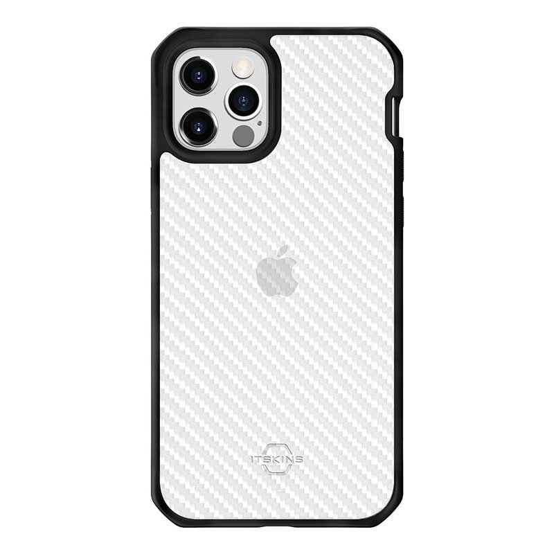 ITSkins Spectrum Clear Antimicrobial Case for iPhone 12 Pro Max (6.7") - Black/Transparent - Image 2