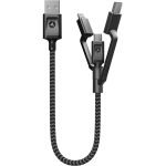 NOMAD Universal Cable 0.3 Meter USB-A to Universal (Micro-USB, Lightning, USB-C)