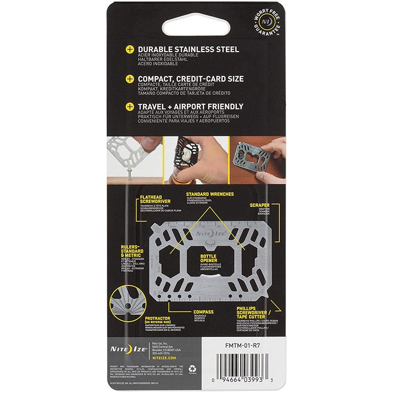 NiteIze Financial Tool Multi Tool Card FMTM-01-R7 - Black - Image 7