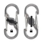 NiteIze S-Biner MicroLock Stainless Steel 2 Pack LSBM-11-2R3 - Stainless