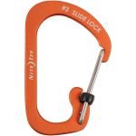 NiteIze SlideLock Carabiner Aluminum #3 CSLA3-19-R6 - Orange