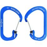 NiteIze SlideLock Carabiner Aluminum #4 CSLA4-03-R6 - Blue