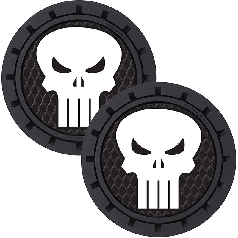 PlastiColor Marvel The Punisher Auto Cup Holder Coaster - 2-Pack - Image 2