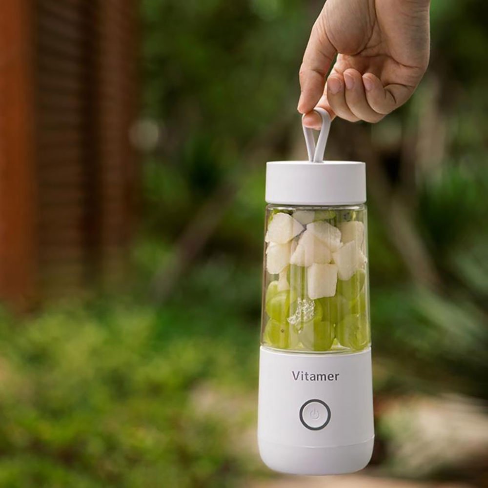 Vitamer Mini Portable Fruit Juicer 350ml - White - Image 2