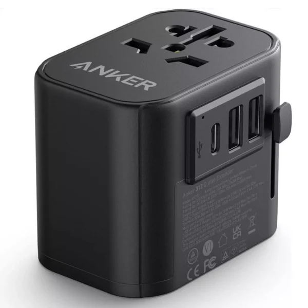 Anker 312 Outlet Extender, Black
