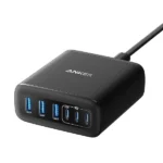Anker Charger (112W, 6 Ports, GaN) - Black