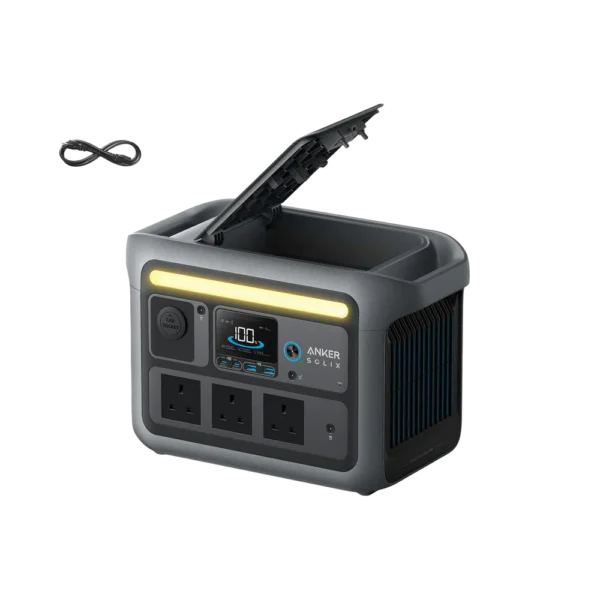 Anker SOLIX C800 Portable Power Station, 768Wh, 1200W, Dark Grey
