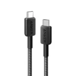 Anker 322 Usb-C To Usb-C Cable (Braided) 6ft - Black