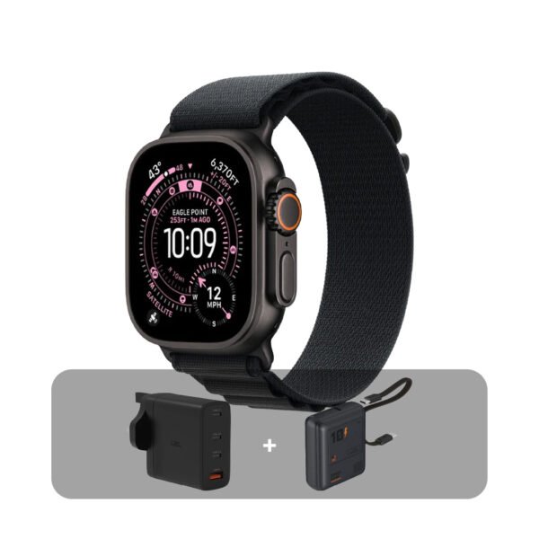 Apple Watch Ultra 3 (2025) GPS + Cellular, 49mm, Black Titanium Case, Black Alpine