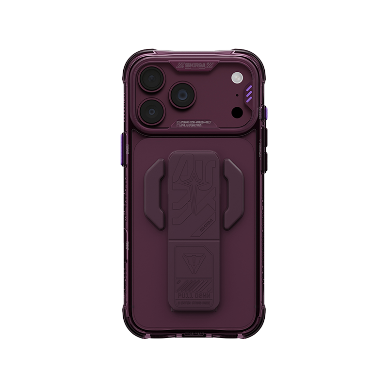 Skinarma Helio CE Grip-Stand Case for iPhone 18 Pro Max - Burgundy