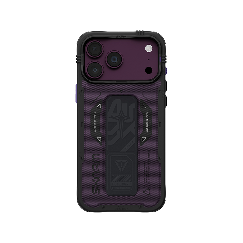 Skinarma Phantom Grip-Stand Case for iPhone 18 Pro - Burgundy