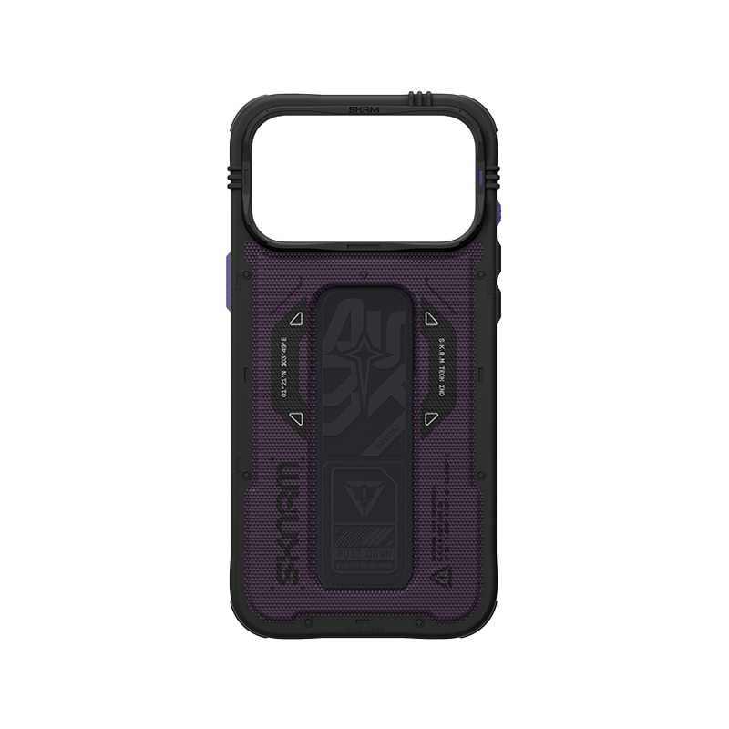 Skinarma Phantom Grip-Stand Case for iPhone 18 Pro - Burgundy