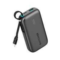 RAVPower PD 45W 10000mAh Power Bank with Built-in USB-C Cable - Black