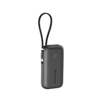 RAVPower PD 45W 10000mAh Power Bank with Built-in USB-C Cable - Black