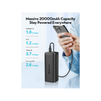 RAVPower PD 100W 20000mAh 4-Port Digital Display Power Bank - Black