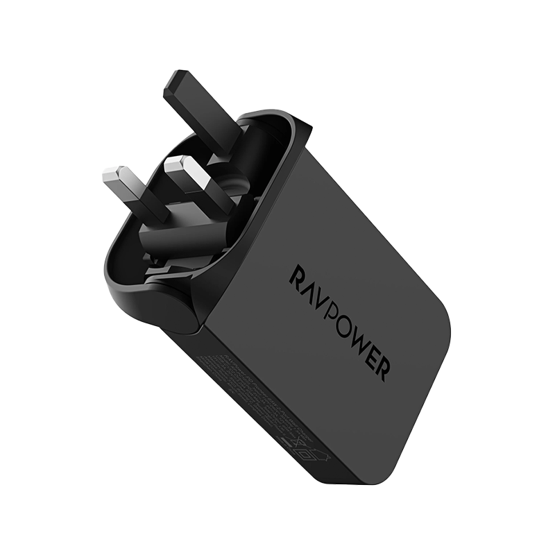 RAVPower GaN PD 100W 2-Port USB-C Wall Charger - Black