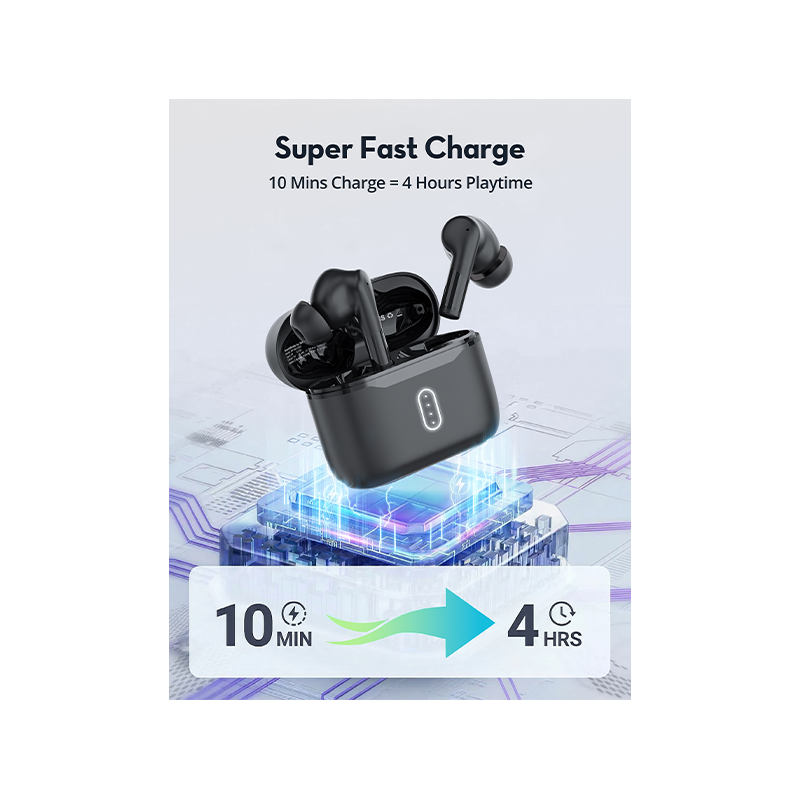 RAVPower BoomBeats True Wireless Earbuds - Black
