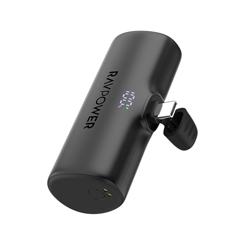 RAVPower 5000mAh 12W USB-C Power Bank - Black