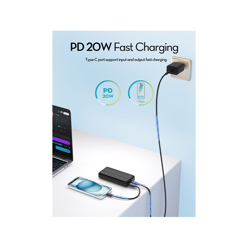 RAVPower PD 20W 20000mAh 3-Port Power Bank
