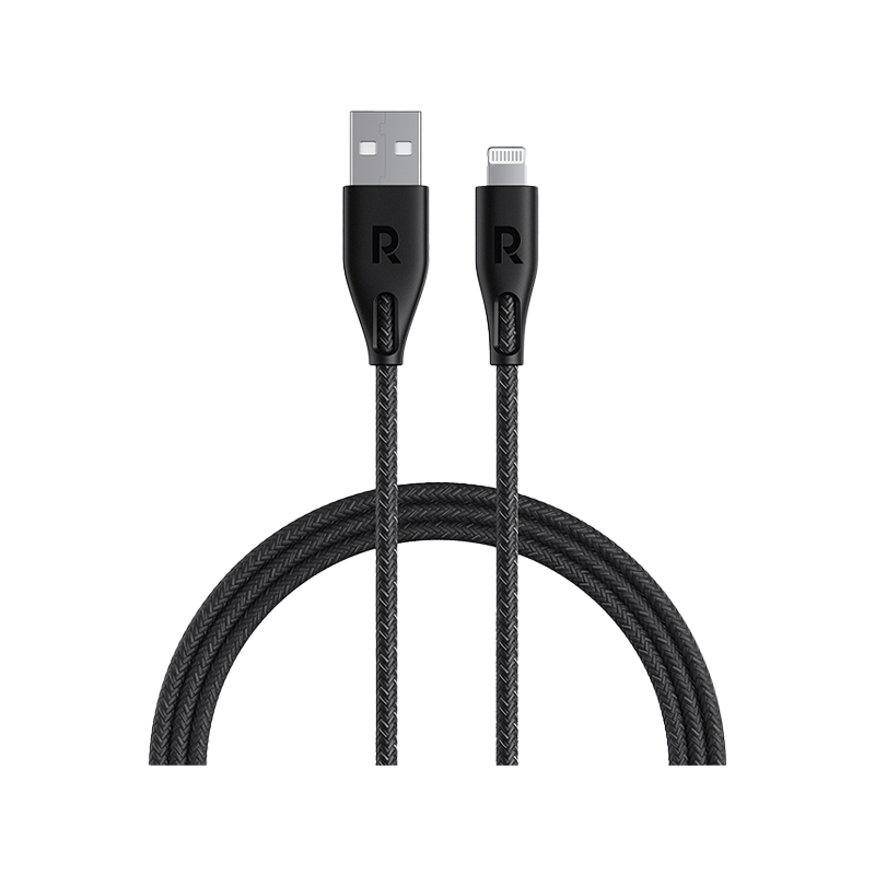 RAVPower USB-A to Lightning Nylon Cable 1.2M (MFi Certified)