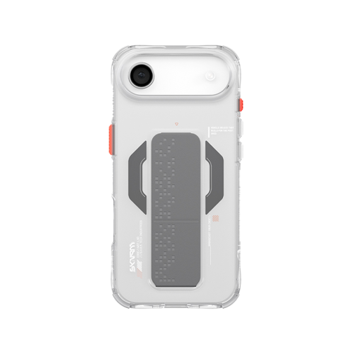 Skinarma Haxa Mag-Charge Grip-Stand Case for iPhone Air, Clear