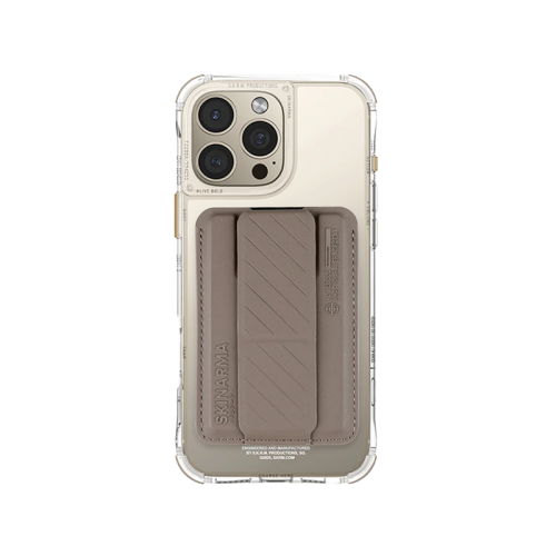 Skinarma Saido Prime Edition Case for iPhone 16 Pro + Kado Card Holder Bundle - Champagne