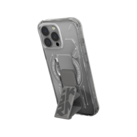 Skinarma Helio Mag-Charge Grip-Stand Case for iPhone 16 Pro Max - Titanium
