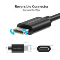 Choetech USB-A to USB-C PVC Cable 2m, Black