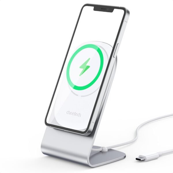 Choetech Magnetic Wireless Charging Stand with 1.5m USB-C Cable (H047+T517)