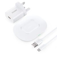 Choetech 15W Fast Wireless Charging Pad with 18W USB-C Cable, White