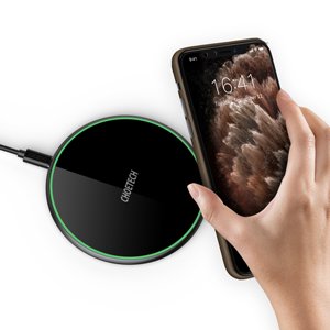 Choetech 15W Fast Wireless Charging Pad, Black